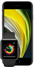 Apple iPhone SE 64GB Black + Apple Watch Series 3 42mm Space Gray