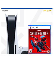 Sony Consola PS5 con Disco + Juego Spiderman 2