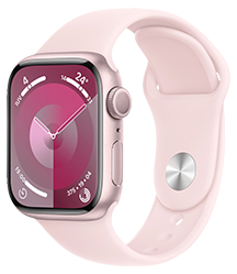 Apple Watch Series 9 (GPS) 41 mm Rosa Claro - Talla S/M