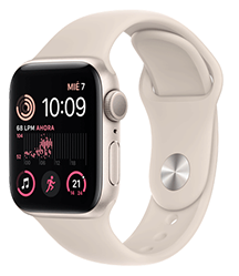 Apple Watch SE Blanco estelar GPS + Cellular 40 mm con Correa Deportiva