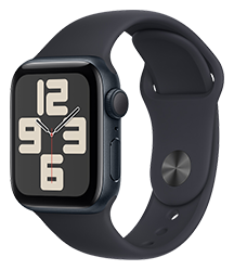 Apple Watch SE (GPS) Caja Aluminio Medianoche 40mm Correa Deportiva Medianoche S/M