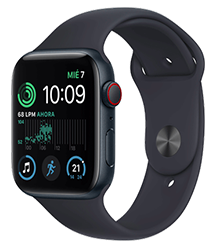 Apple Watch SE con GPS + Cellular 44 mm + Correa deportiva Medianoche (Seminuevo)