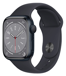 Apple Watch Series 8 Medianoche GPS - Caja de Aluminio 41 mm Correa Deportiva