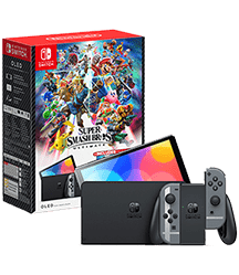 Switch Oled 64GB + Super Smash Bros Ultimate Negro (Seminuevo)