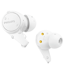 Philips Audífono True Wireless Bluetooth TAT1207 Blanco