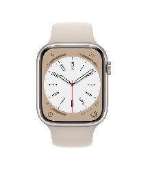 Watch Series 8 con GPS - Caja de aluminio en color Blanco estelar de 45 mm - Correa deportiva de color Blanco estelar