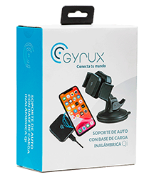 Gyrux Soporte Para Auto Inalámbrica Qi Negro (Seminuevo)