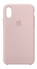 Apple Silicone Case iPhone XS Pink Sand