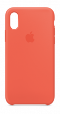 Apple Silicone Case iPhone XS Nectarine