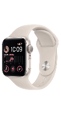 Apple Watch SE con GPS - Caja de aluminio Blanco estelar de 40 mm - Correa deportiva Blanco estelar
