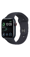 Apple Watch SE con GPS + Cellular - Caja de aluminio Medianoche de 44 mm - Correa deportiva Medianoche