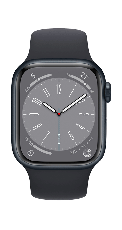 Apple Watch Series 8 con GPS + Cellular - Caja de aluminio en color Medianoche de 41 mm - Correa deportiva de color Medianoche
